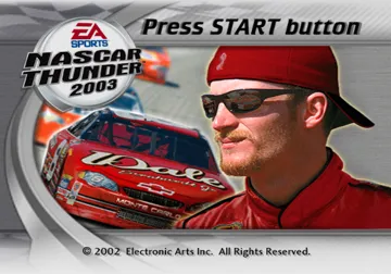 NASCAR Thunder 2003 screen shot title